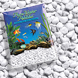 Pure Water Pebbles® Platinum White Frost Coloured Aquarium Stones